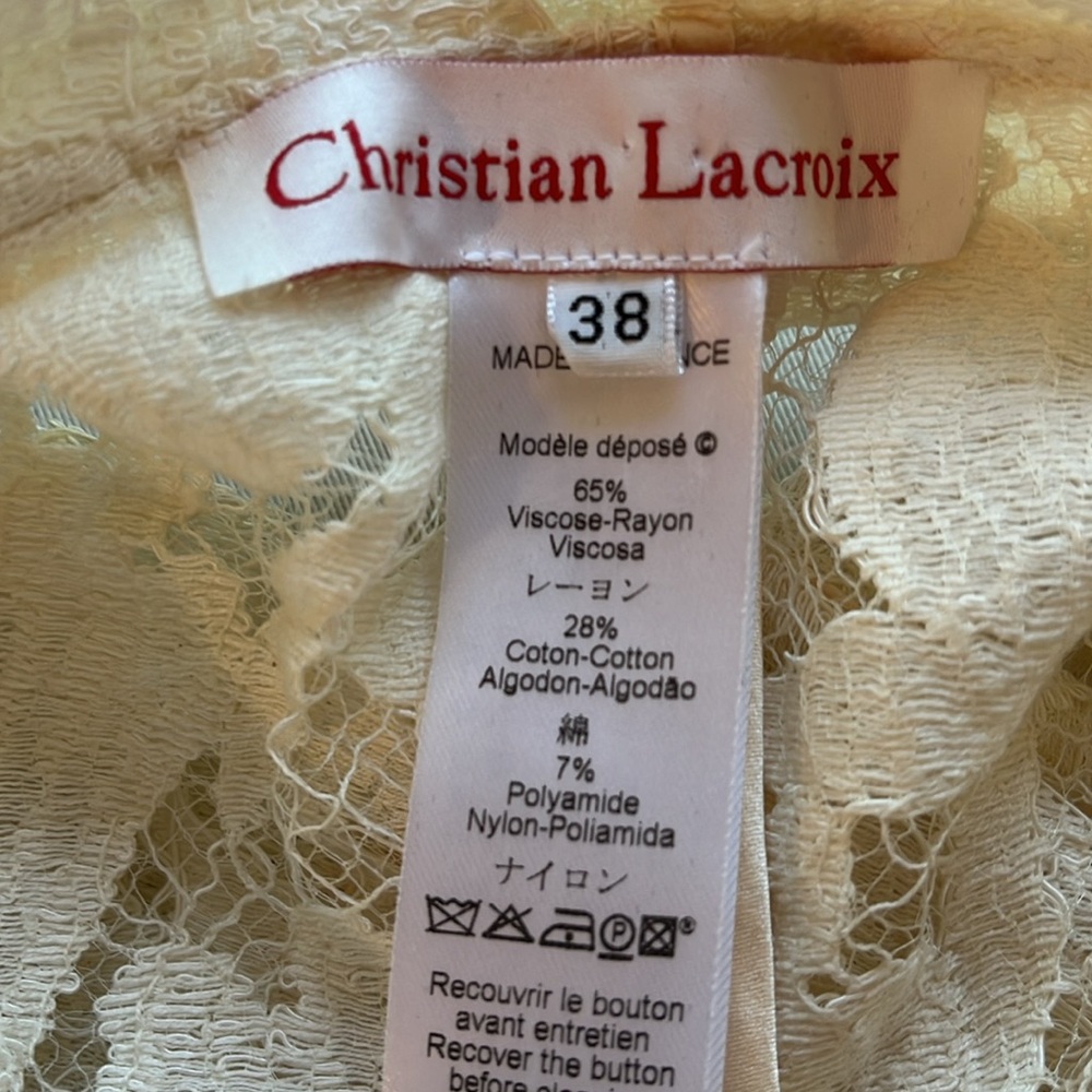 Vintage Christian Lacroix lace coat size 38 - Picture 11 of 11